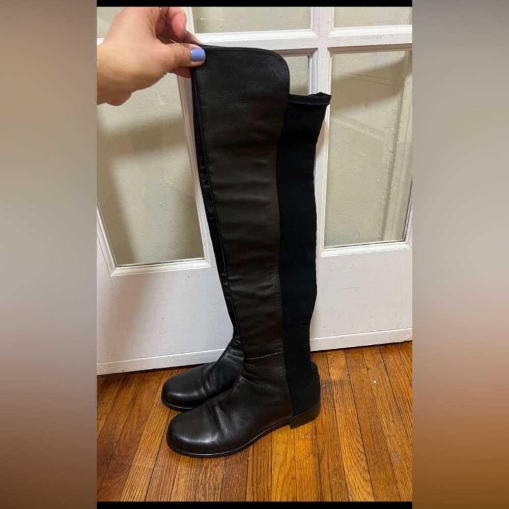 Stuart Weitzman Black Over-the-Knee Boots
